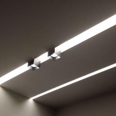 Luminária - Componente - Perfil - Spot - Gap Box - Iluminação - Iluminar