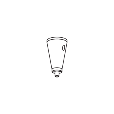 Acessório de Fixação - Microcanopla cônica - Iluminar - Iluminação